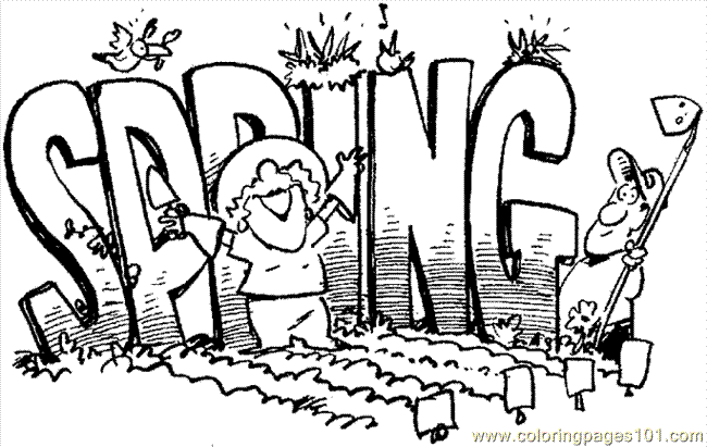 Spring Coloring Pages 2015- Dr. Odd