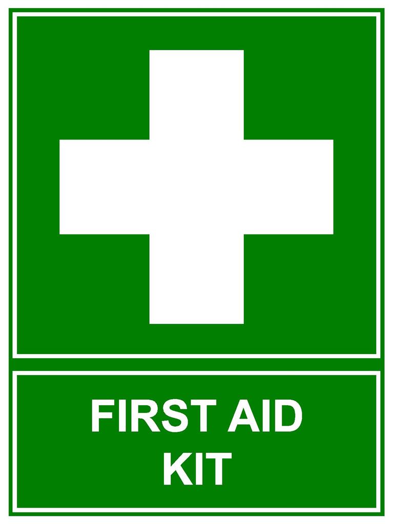 First Aid Box Kit Sign Self-adhesive Vinyl Sticker 20x10cm First aid and Emer