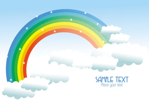 Pictures Of Cartoon Rainbows - Clip Art Library