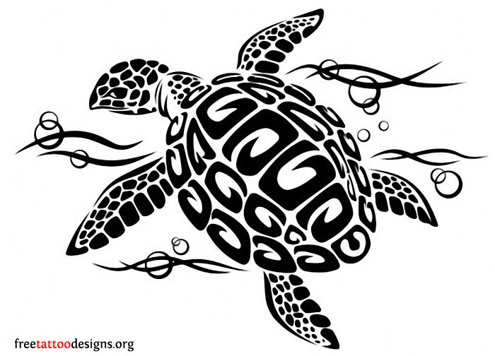 Turtle Tattoos | Polynesian and Hawaiian Tribal Turtle Designs