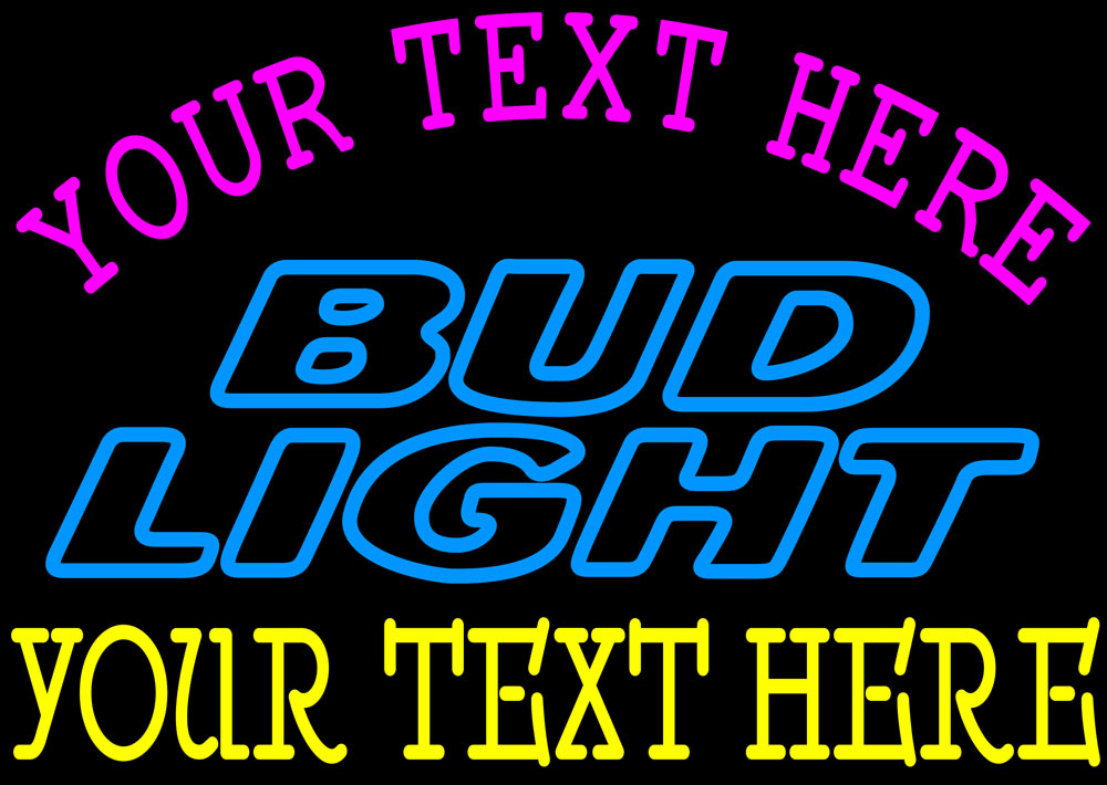 Custom Bud light Neon Beer Sign 8 | Custom Budlight Neon Beer 
