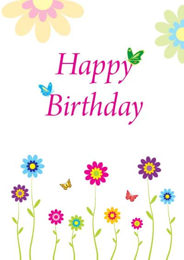 free printable happy birthday cards | Free Reference Images