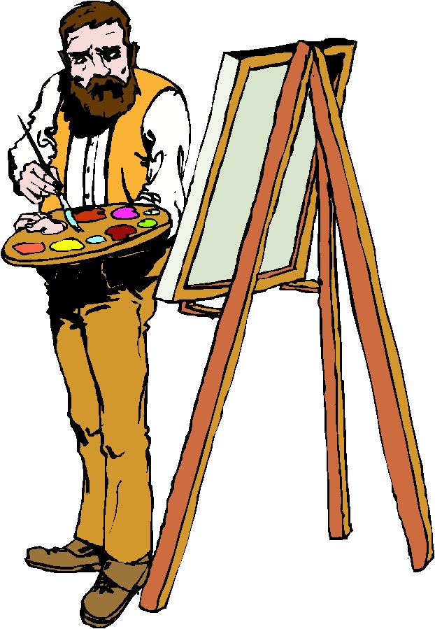 Artist Painting Clipart