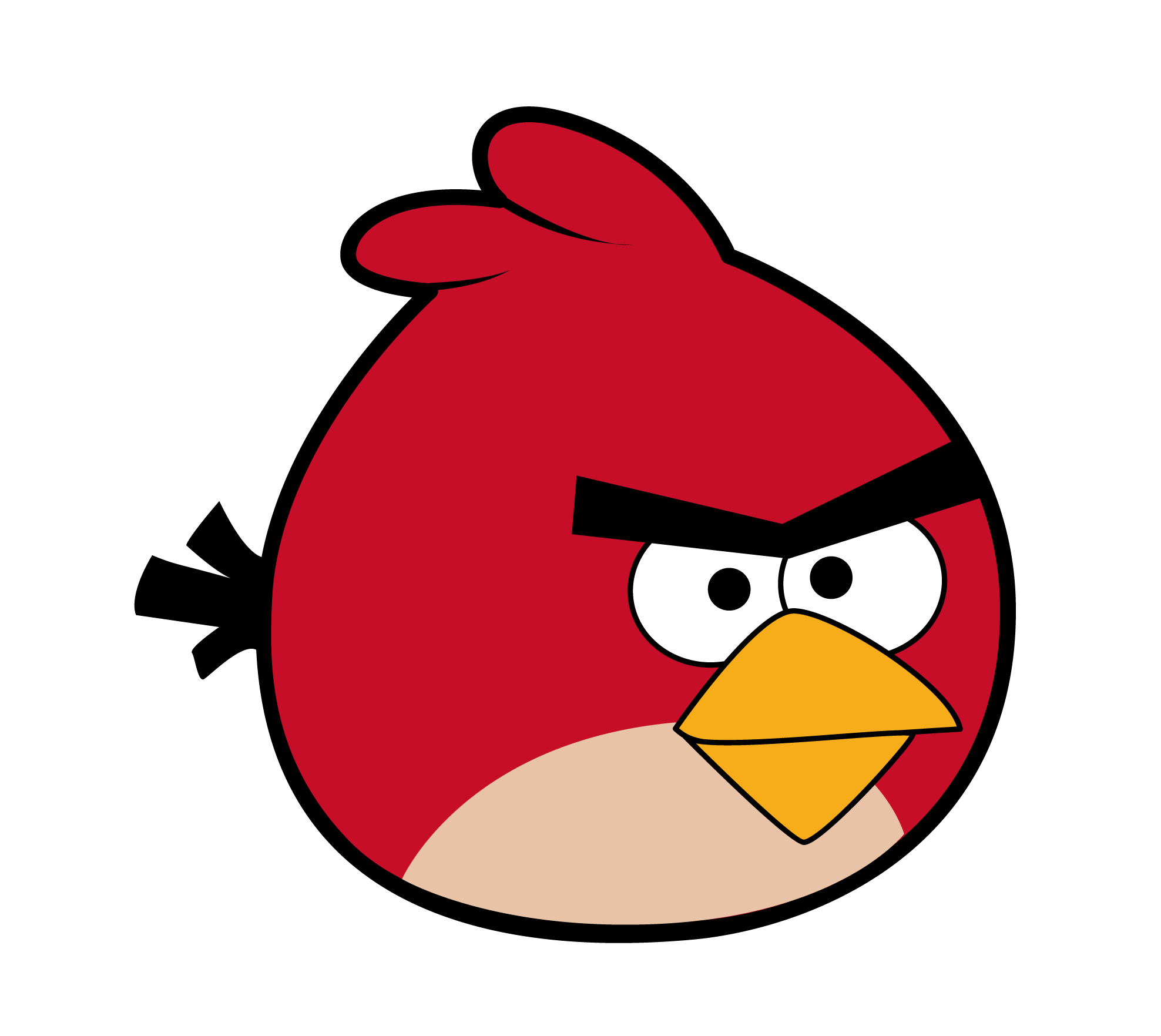 angry birds vector black and white