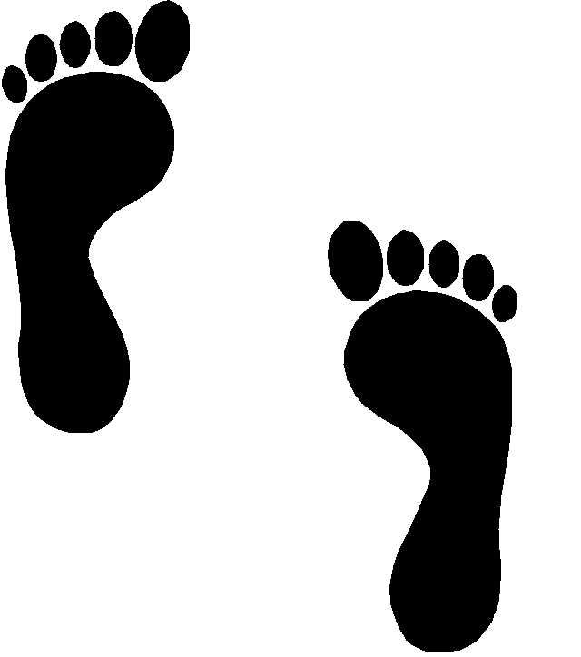 baby foot print clip art free