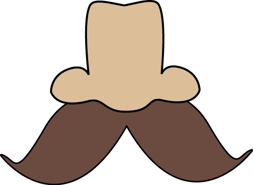 Nose and Mustache Clip Art - Nose and Mustache Image