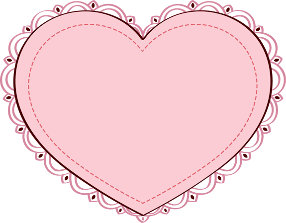 Pink Heart image - vector clip art online, royalty free  public 