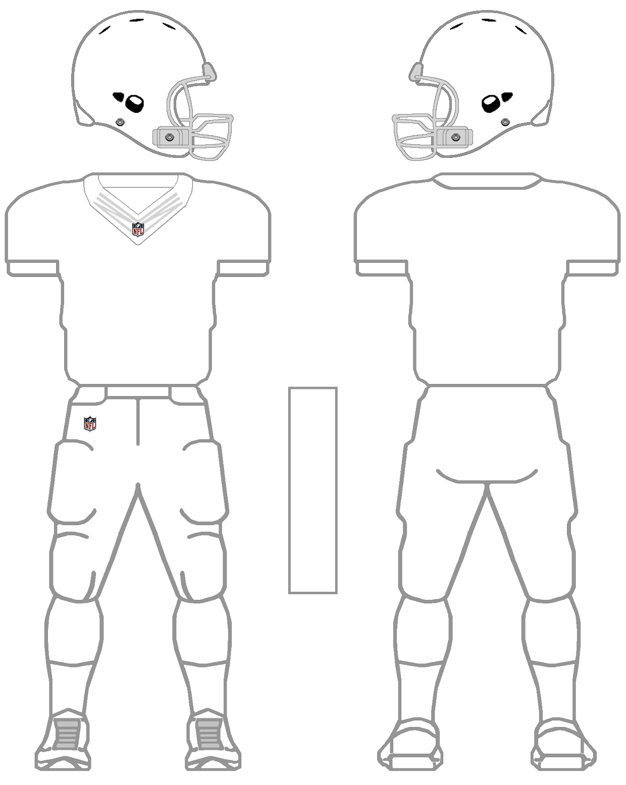 football uniform coloring pages Clip Art Library