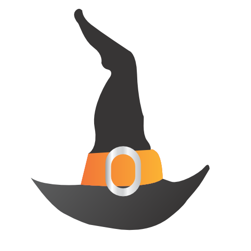 Pix For  Halloween Cartoon Witch Hat