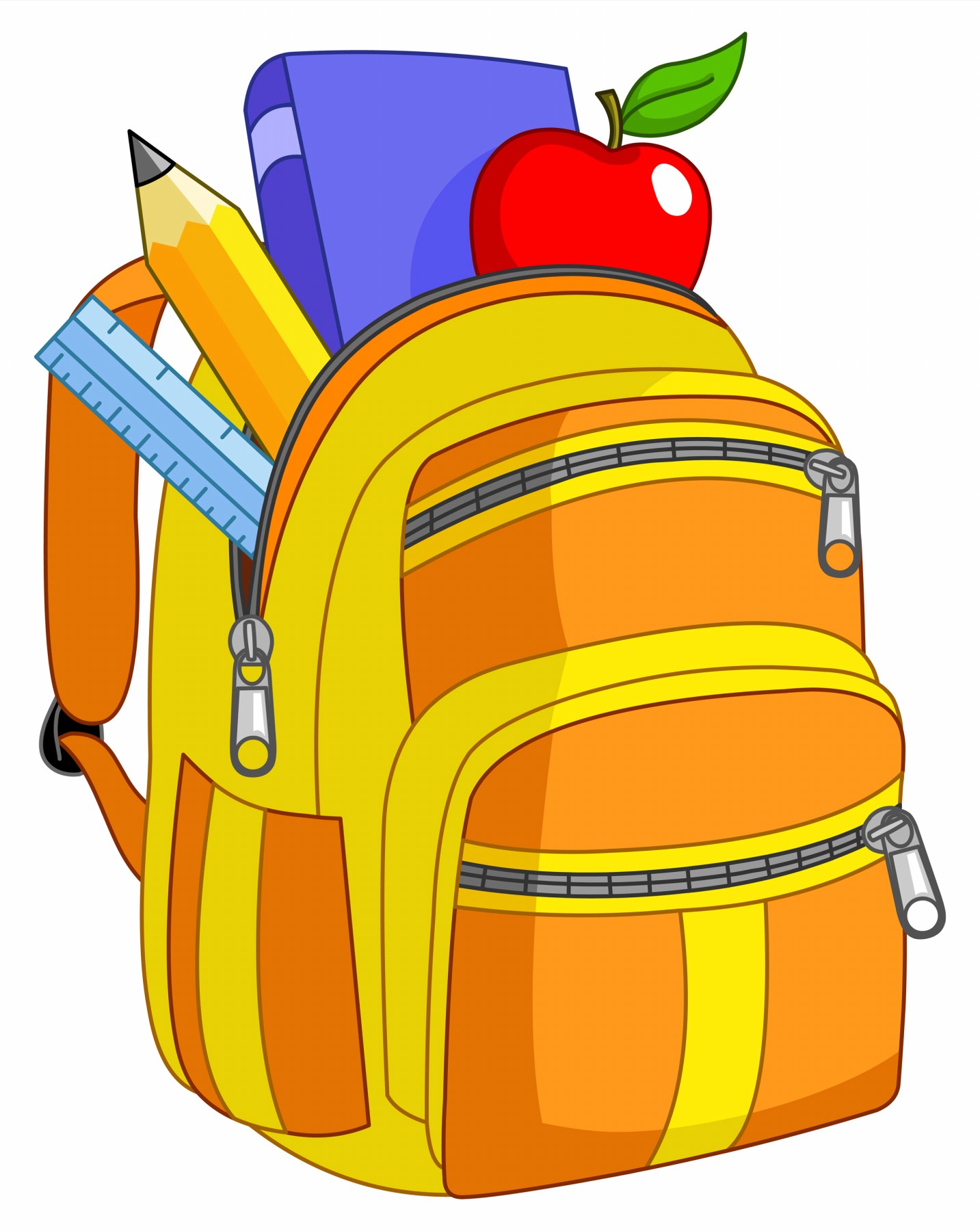 Cartoon Pictures Of School Supplies - Clipart library