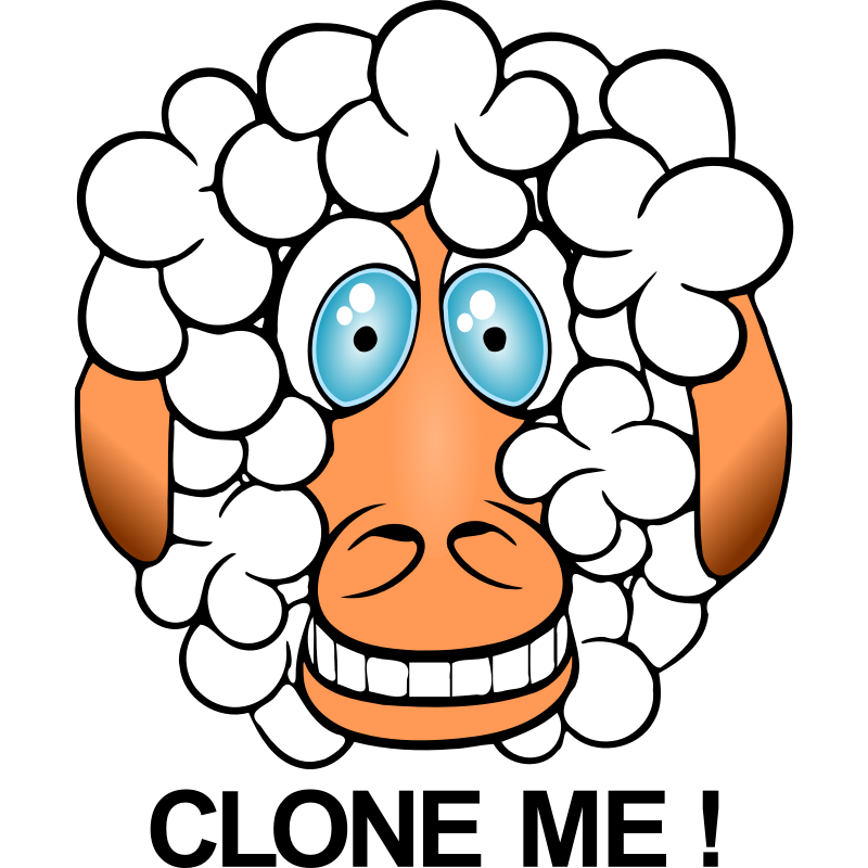 Clipart - funny sheep