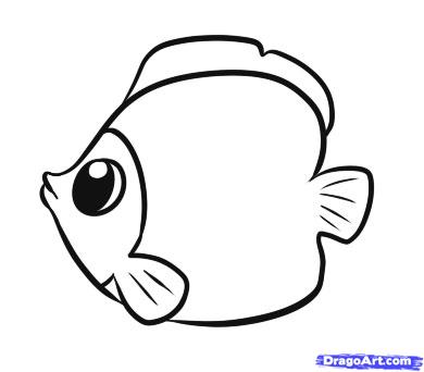 cute cartoon fish drawing - Clip Art Library