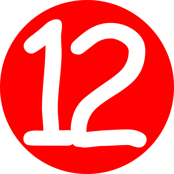 Free Number 12 Images Download Free Clip Art Free Clip Art On Clipart Library