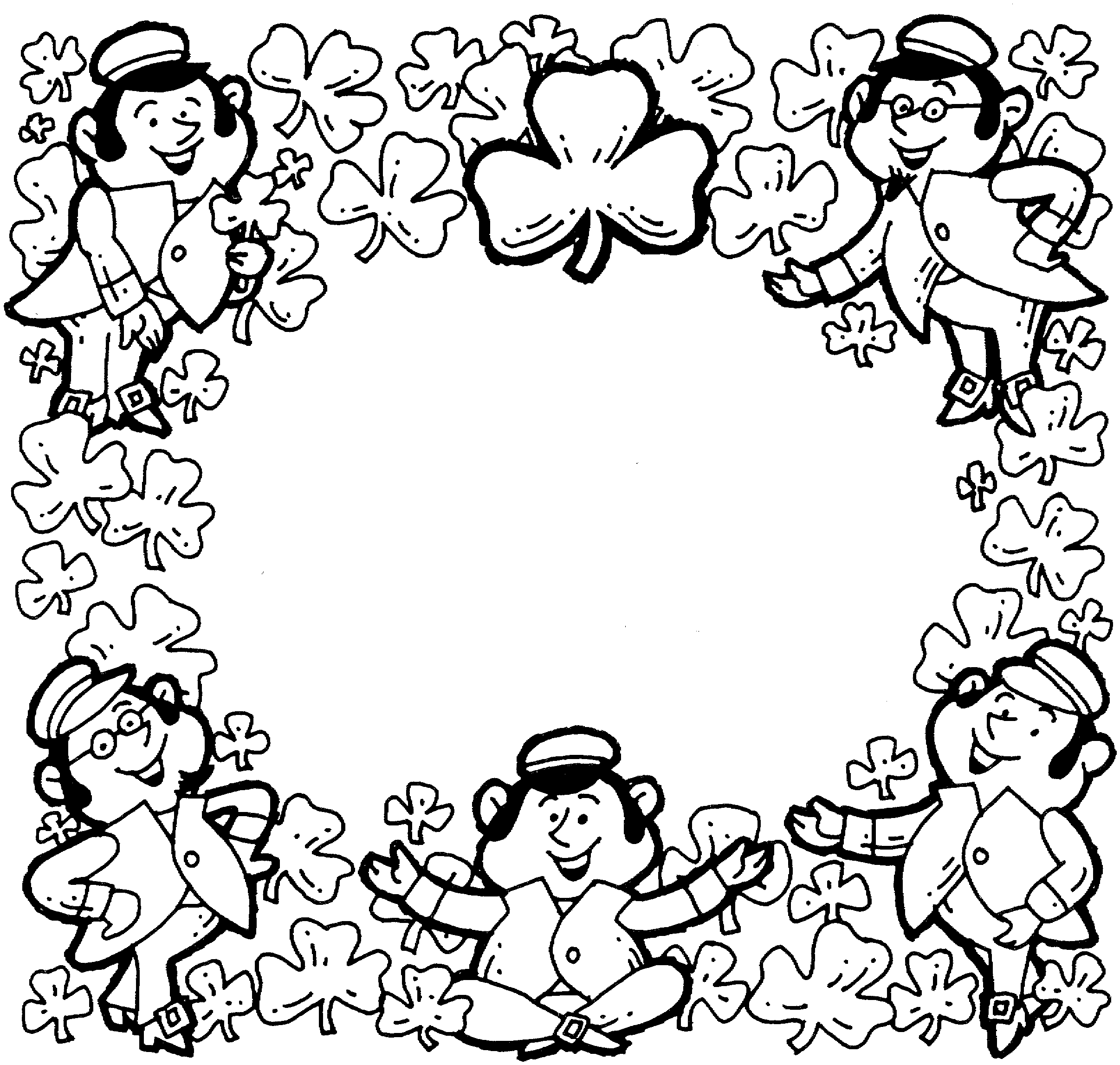 St Patricks Day Coloring Pages Dr Odd