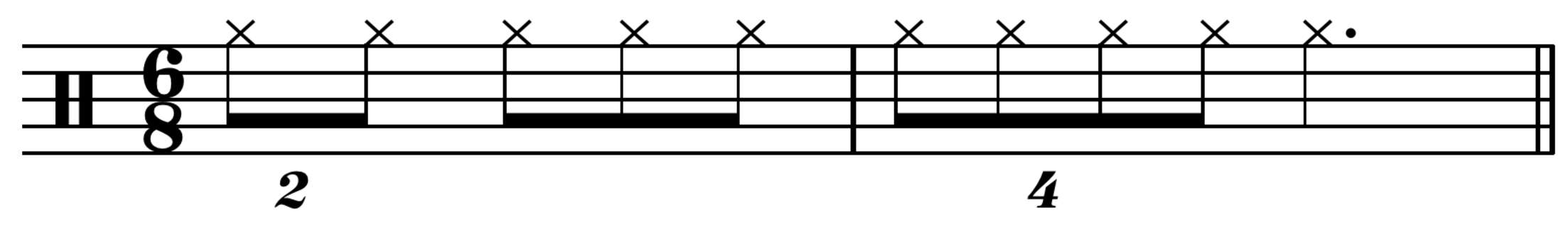How many quarter notes equal one whole dotted note
