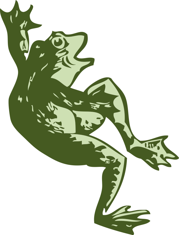 Dancing Frog Clipart, vector clip art online, royalty free design 