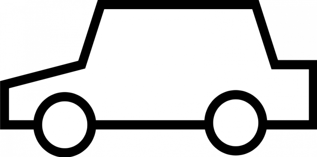 Simple car icon vector graphics | Public domain vectors