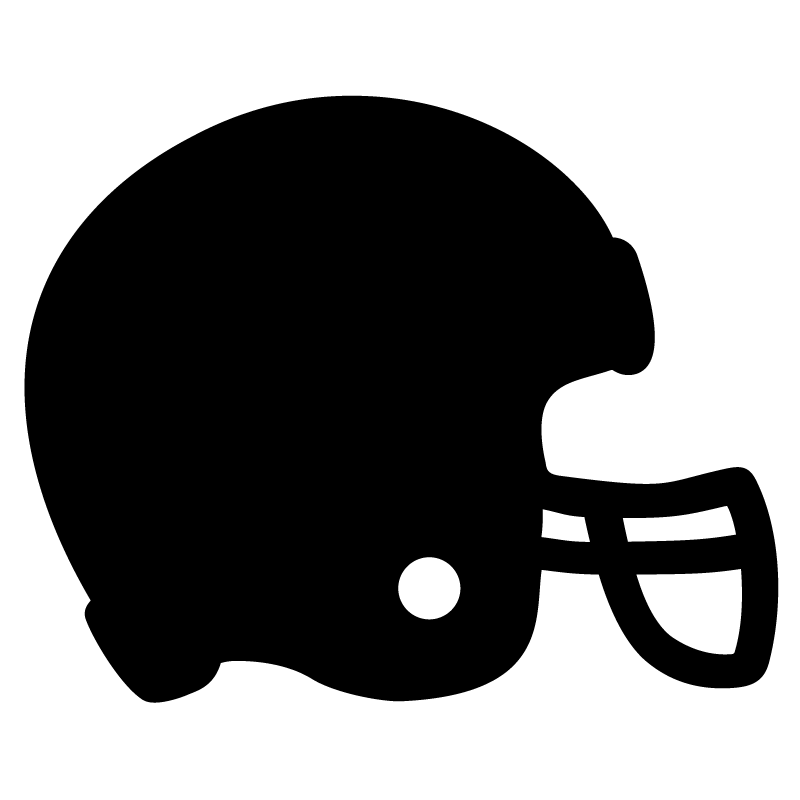 Football Decal Sticker - Silhouette Football Helmet - Indy Sport 