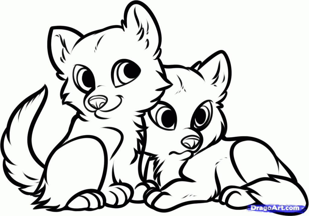Coloring Pages Cute Baby Animals Az Clip Art