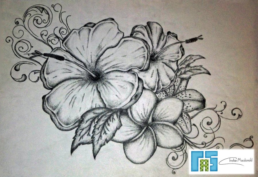 flower tattoo clip art - photo #34