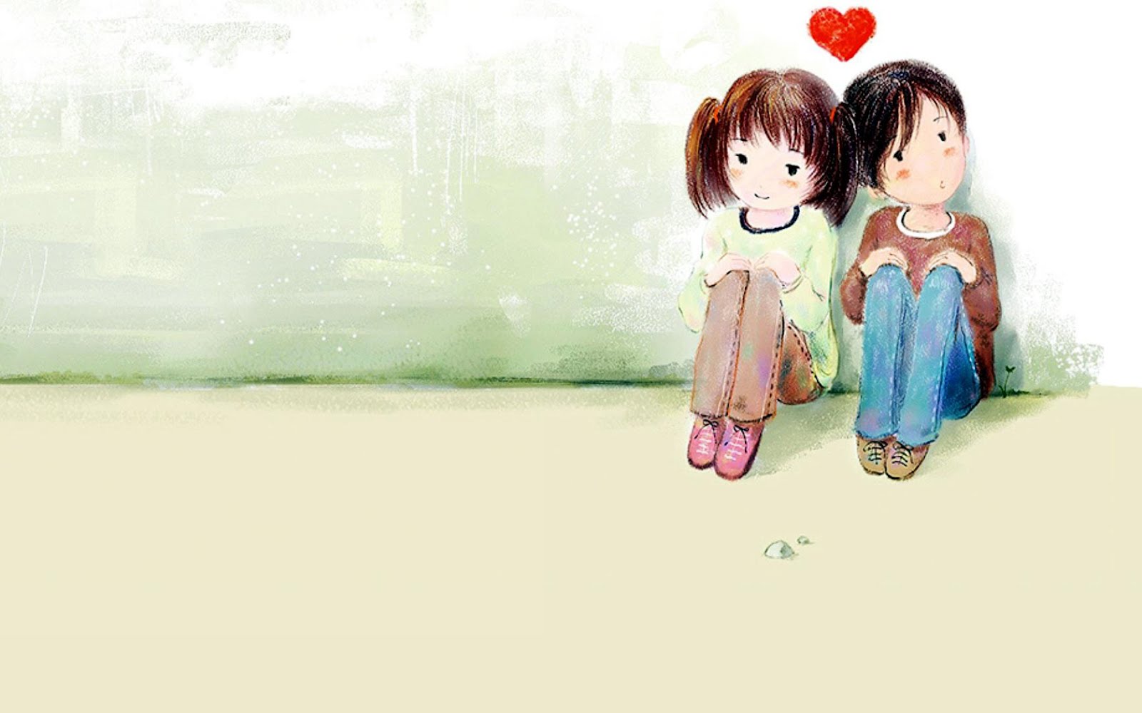 Free Cute Cartoon Love Couple Wallpaper, Download Free Cute Cartoon