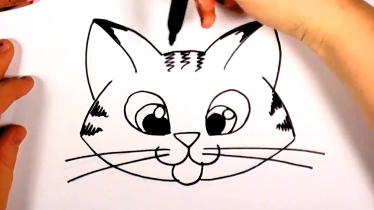 Free Cute Cat Face Drawing, Download Free Cute Cat Face Drawing png