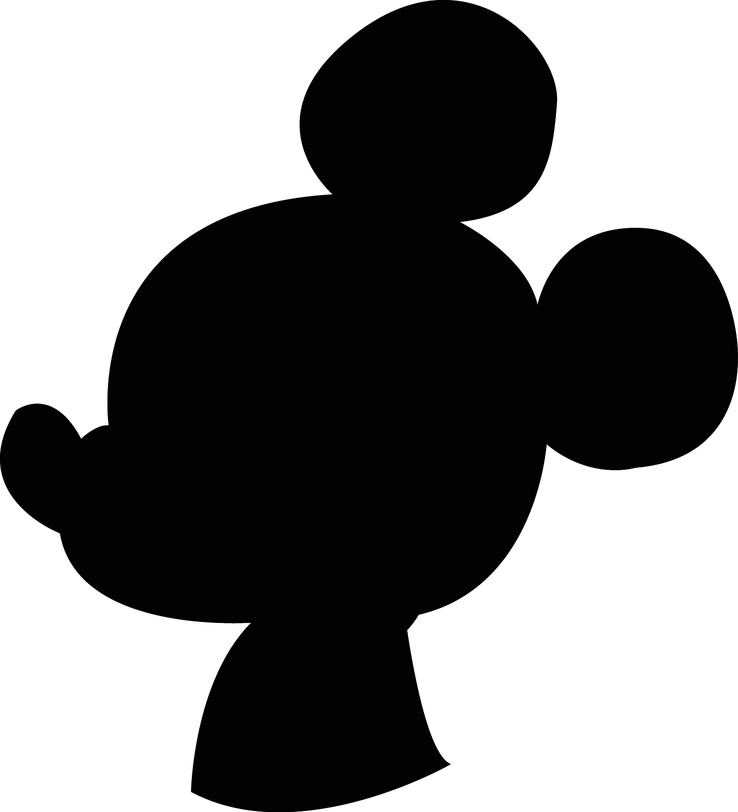 Downloadable Disney Mickey, Donald and Goofy Silhouettes - Food in 