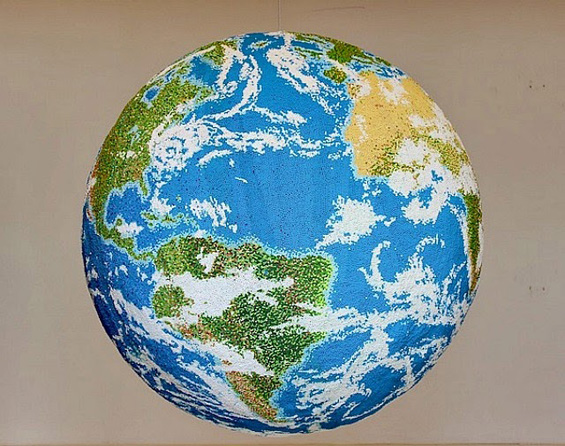 Andy Yoder Spent Over Two Years Creating A Globe Out Of 