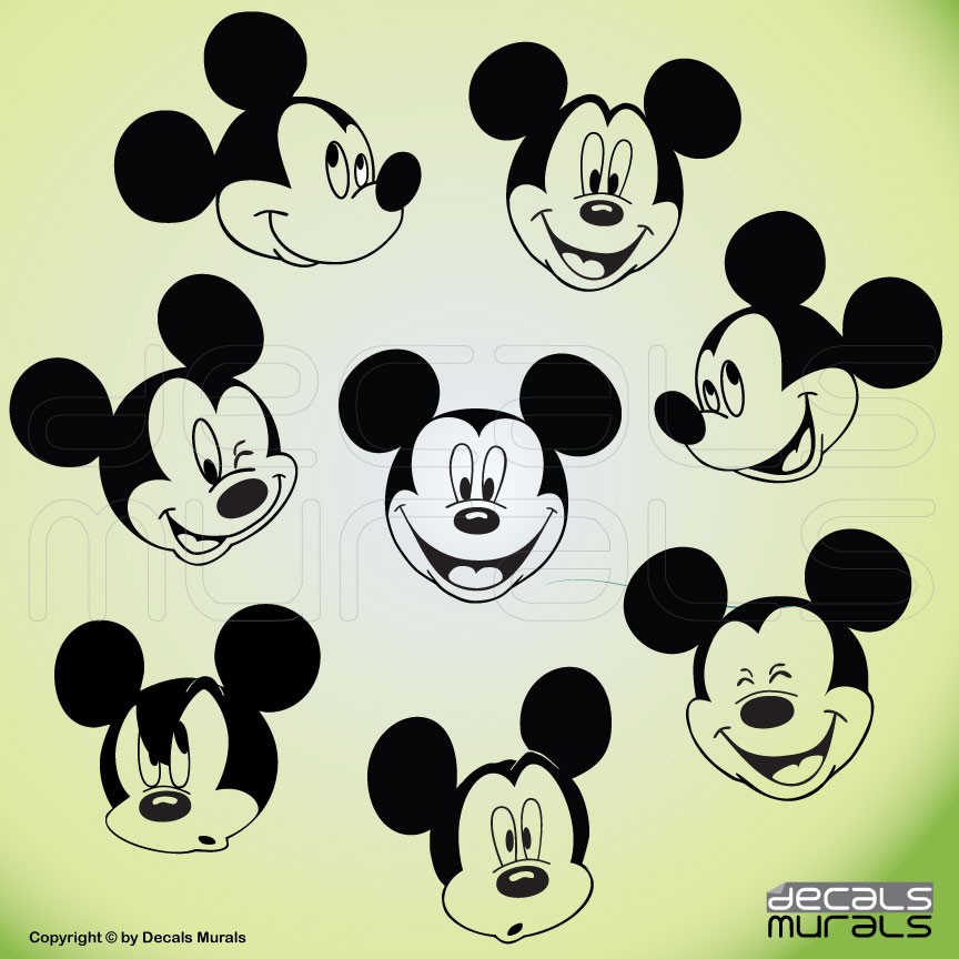 Mickey Mouse Face - Invitation Templates