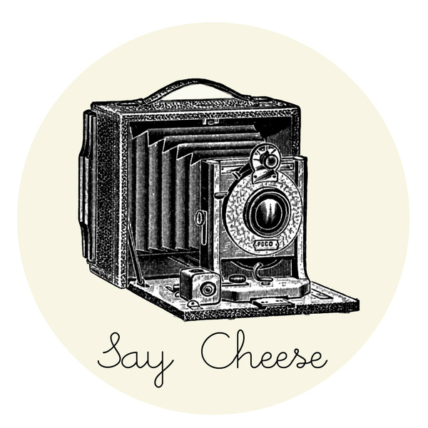 Say Cheese Vintage Camera Art Print by HayleyM | Society6