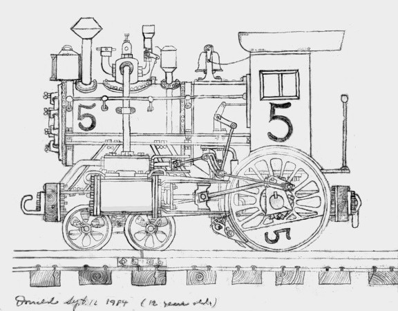 Steam Train Drawings - Gallery