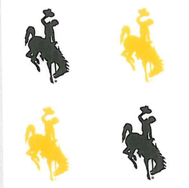 4 Assorted Peel And Stick Bucking Horse Tattoos | University of 