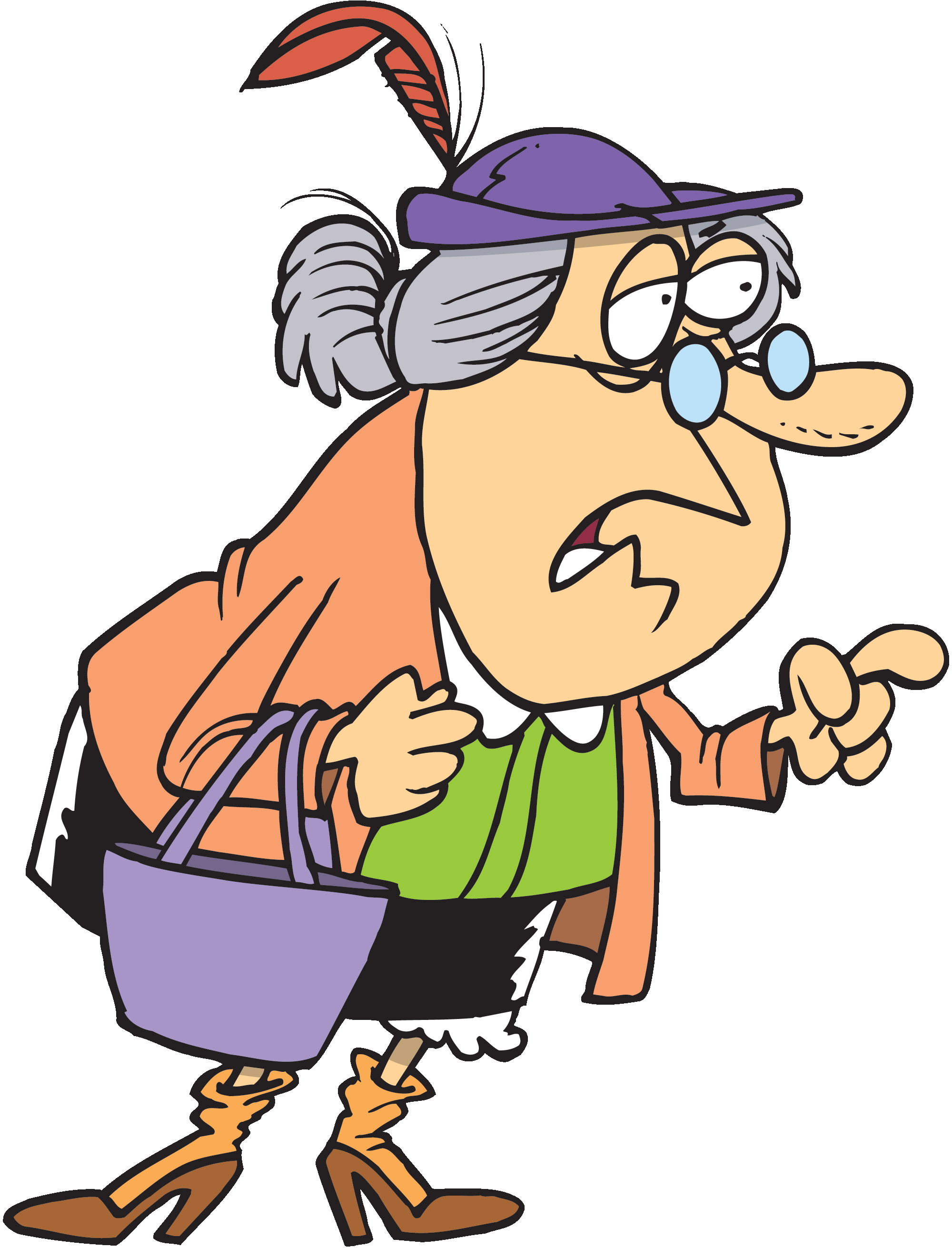 Free Cartoon Of Old Lady, Download Free Cartoon Of Old Lady png images, Free  ClipArts on Clipart Library
