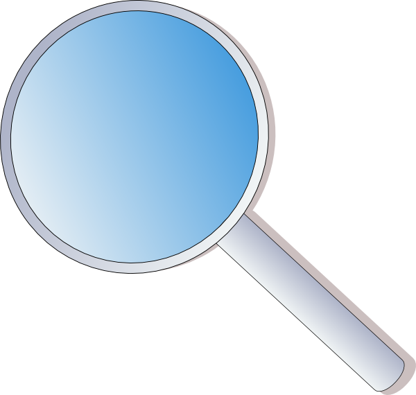 Magnifying Glass clip art Free Vector 