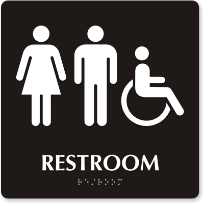 Restrooms Signs Printables - Clipart library