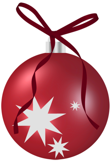 Transparent Christmas Red Ornament Clipart