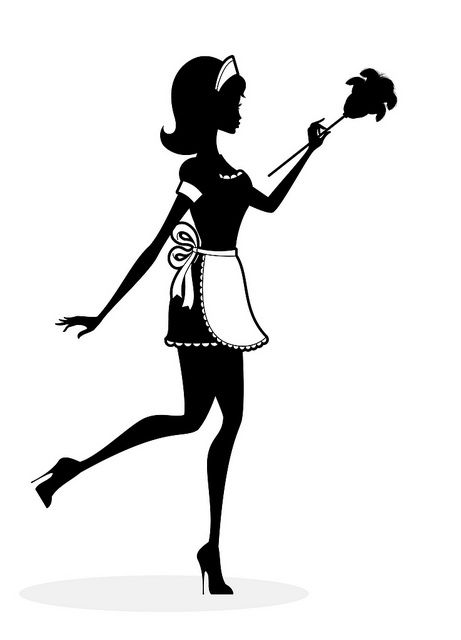 Clip Arts Related To : cleaning maid clipart. 