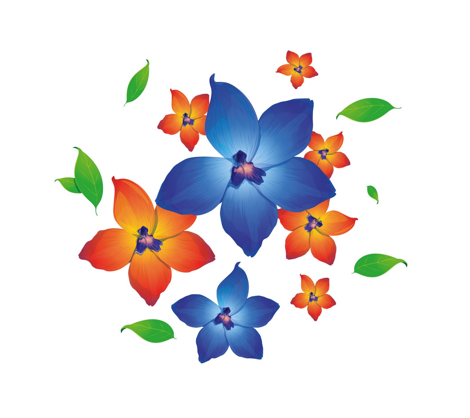 vector flowers illustration free download