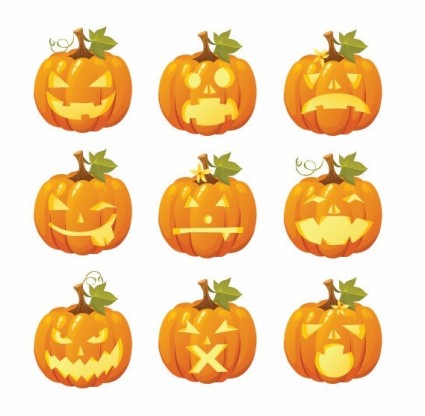Free Vector Halloween Pumpkin Smileys Free vector in Encapsulated 