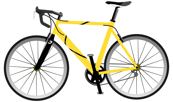 Free Yellow Bicycle Clip Art - Clipart library - Clipart library