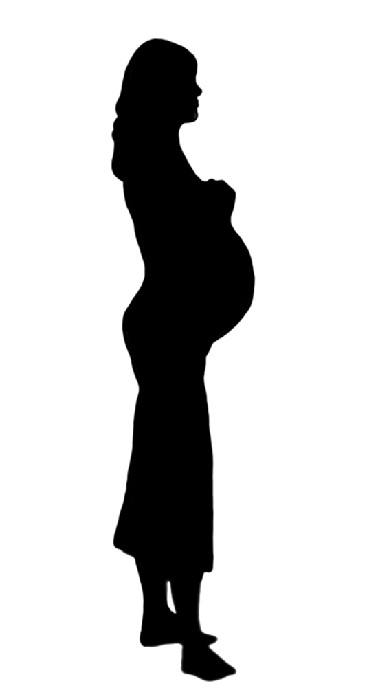 Pregnant Woman In Dress Silhouette Clip Art | zoominmedical.