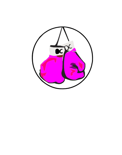 Hot Pink Boxing Gloves clip art - vector clip art online, royalty 