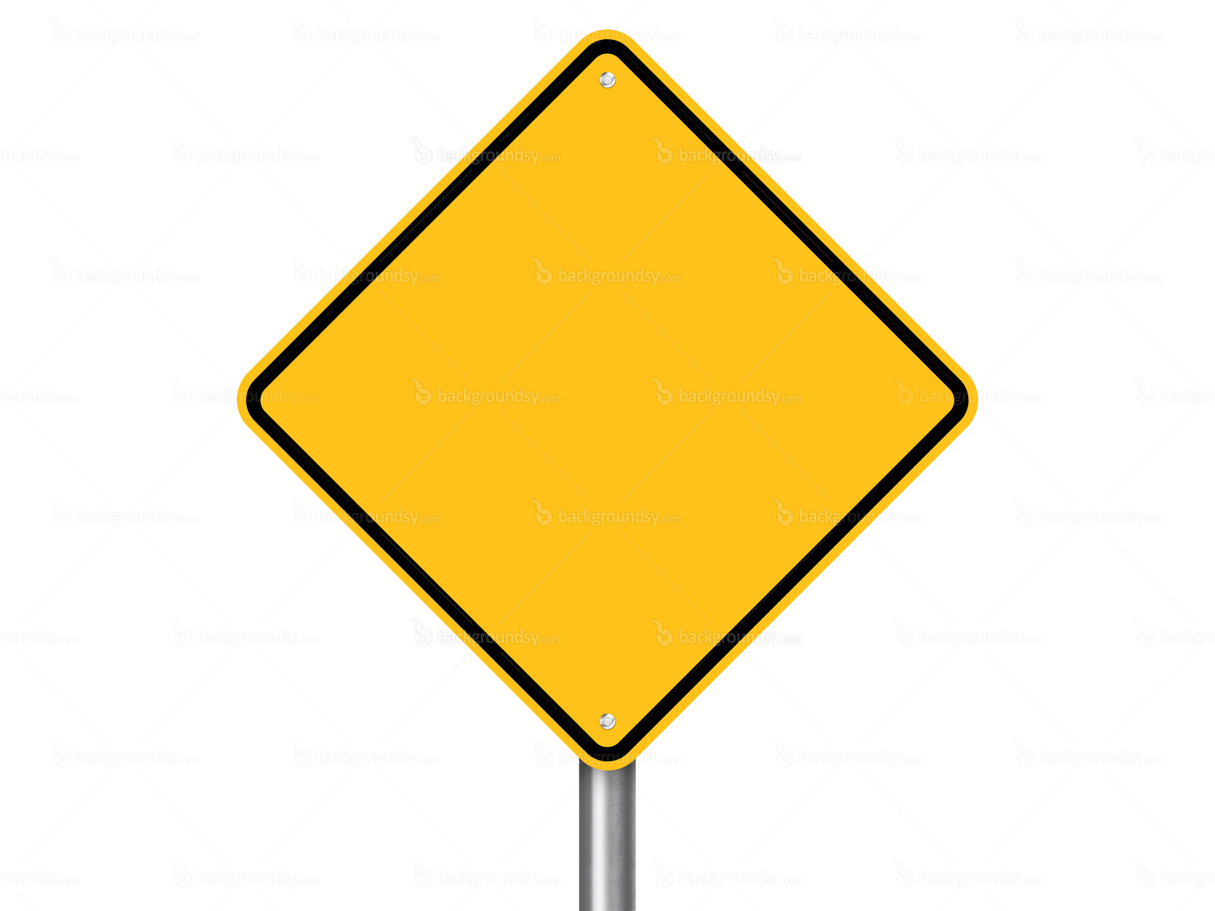 plain yellow street sign Clip Art Library