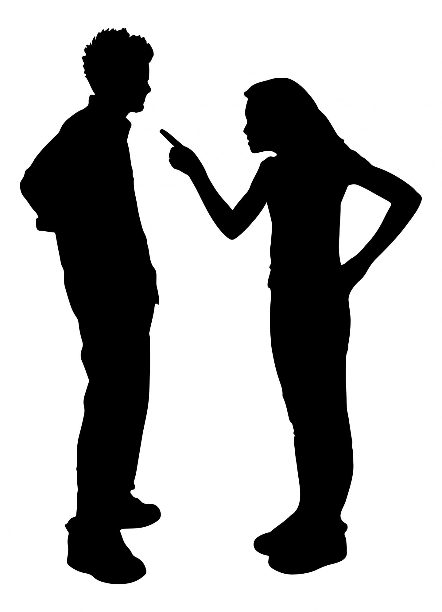 two people arguing clipart.