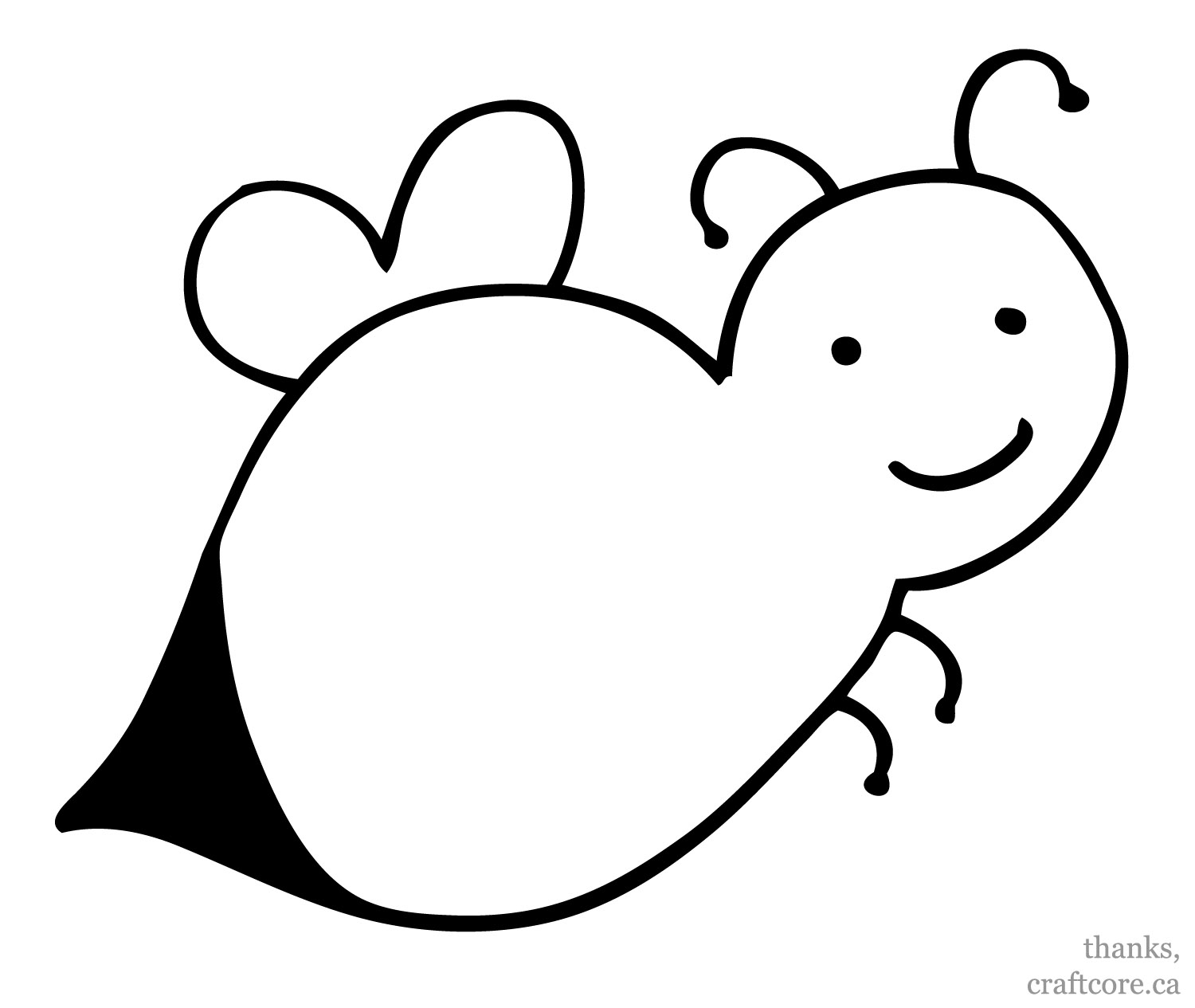 Bumble Bee Template Free Download Clip Art Free Clip Art on