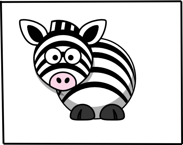 Zebra 2 clip art - vector clip art online, royalty free  public 