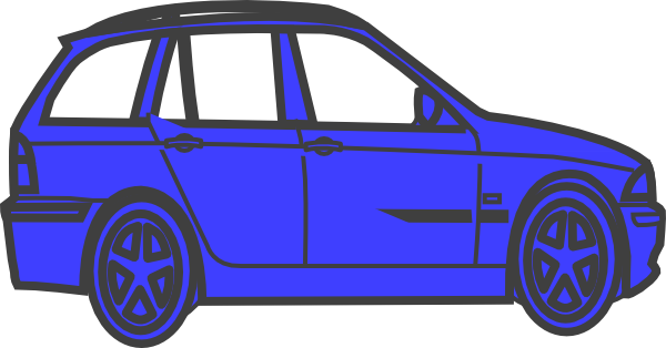 clipart blue car - photo #41