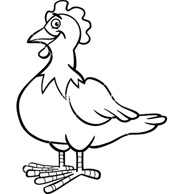 angry girl clipart black and white hen