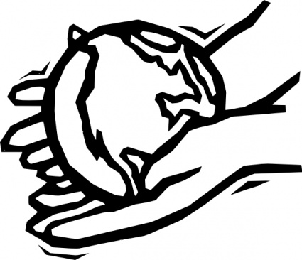 Earth In Gentle Hands clip art - Download free Other vectors