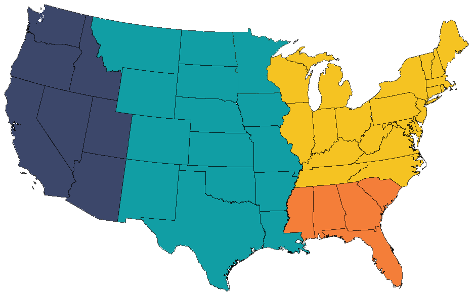 Blank United States Map